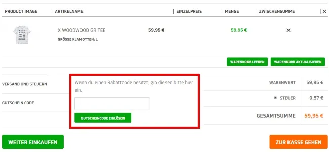 Afew Store Gutschein einlösen