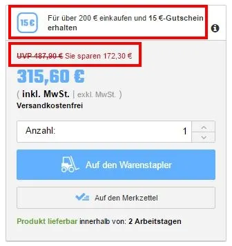 Contorion Gutscheine Mengenrabatt