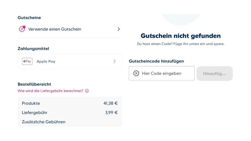 Flink Gutscheincode einloesen