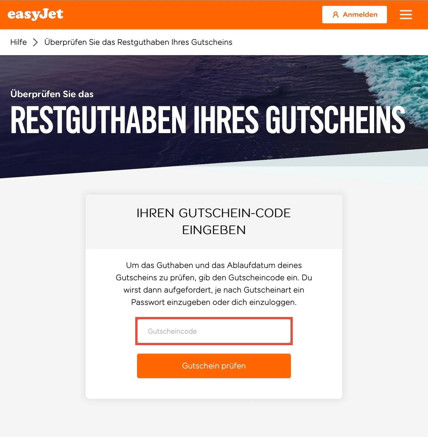 easyjet Gutscheincode
