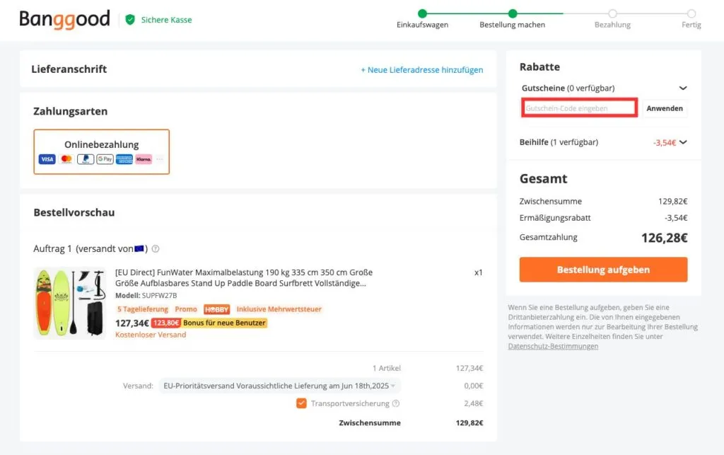 BangGoog Gutschein-Code einloesen
