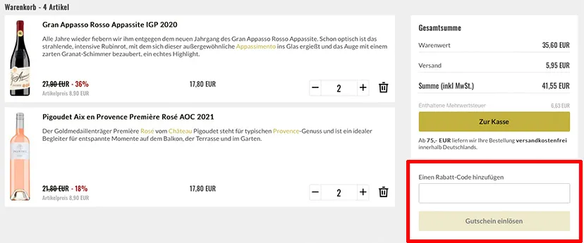 Wo löse ich den Belvini Gutschein ein