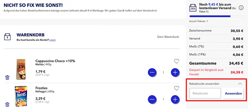 Wo löse ich den Motatos Rabattcode ein