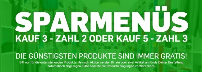 DefShop Sparmenüs