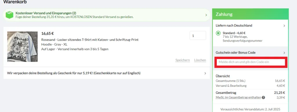 YesStyle Gutschein einlösen