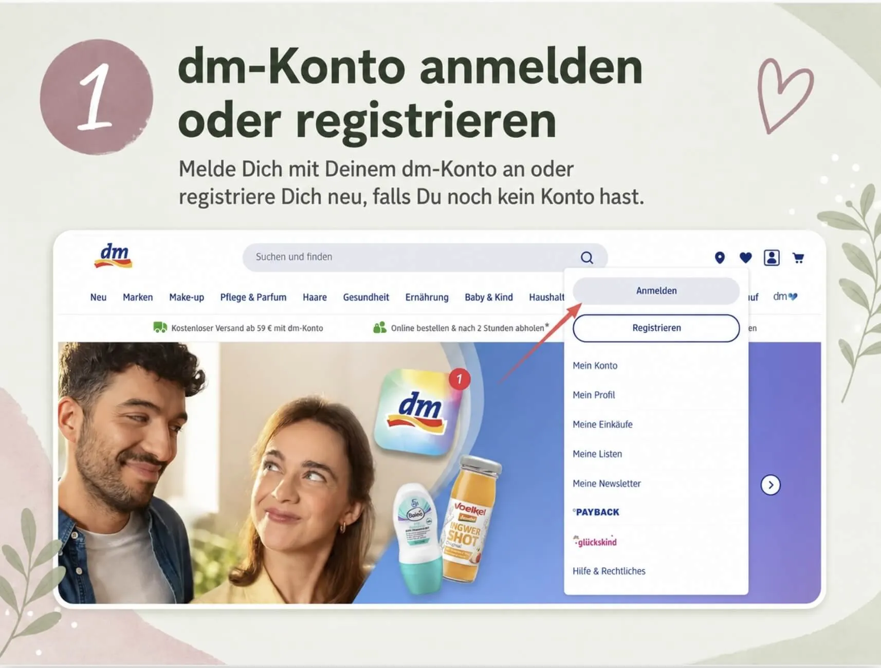Nachfolgend findest du Screenshots der einzelnen Schritte 1