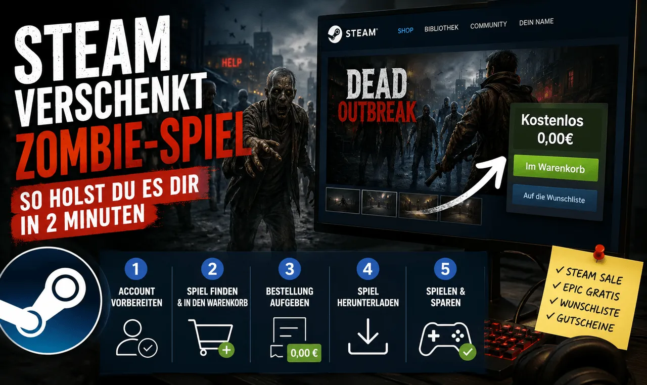 Steam verschenkt Zombie-Spiel — so holst du es dir in 2 Minuten