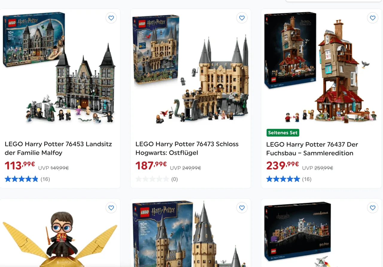 lego harry potter preis-idealo