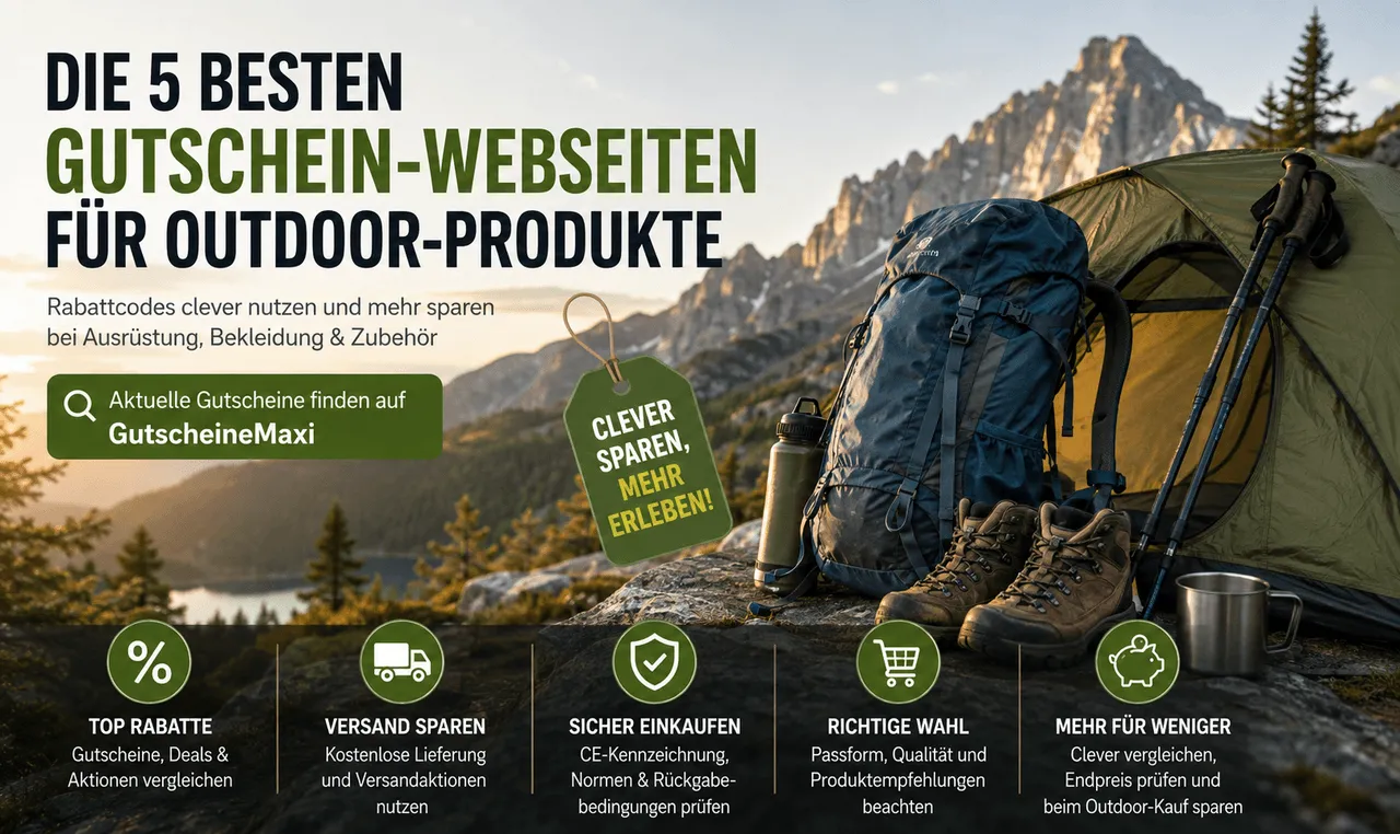 Gutschein-Webseiten für Outdoor