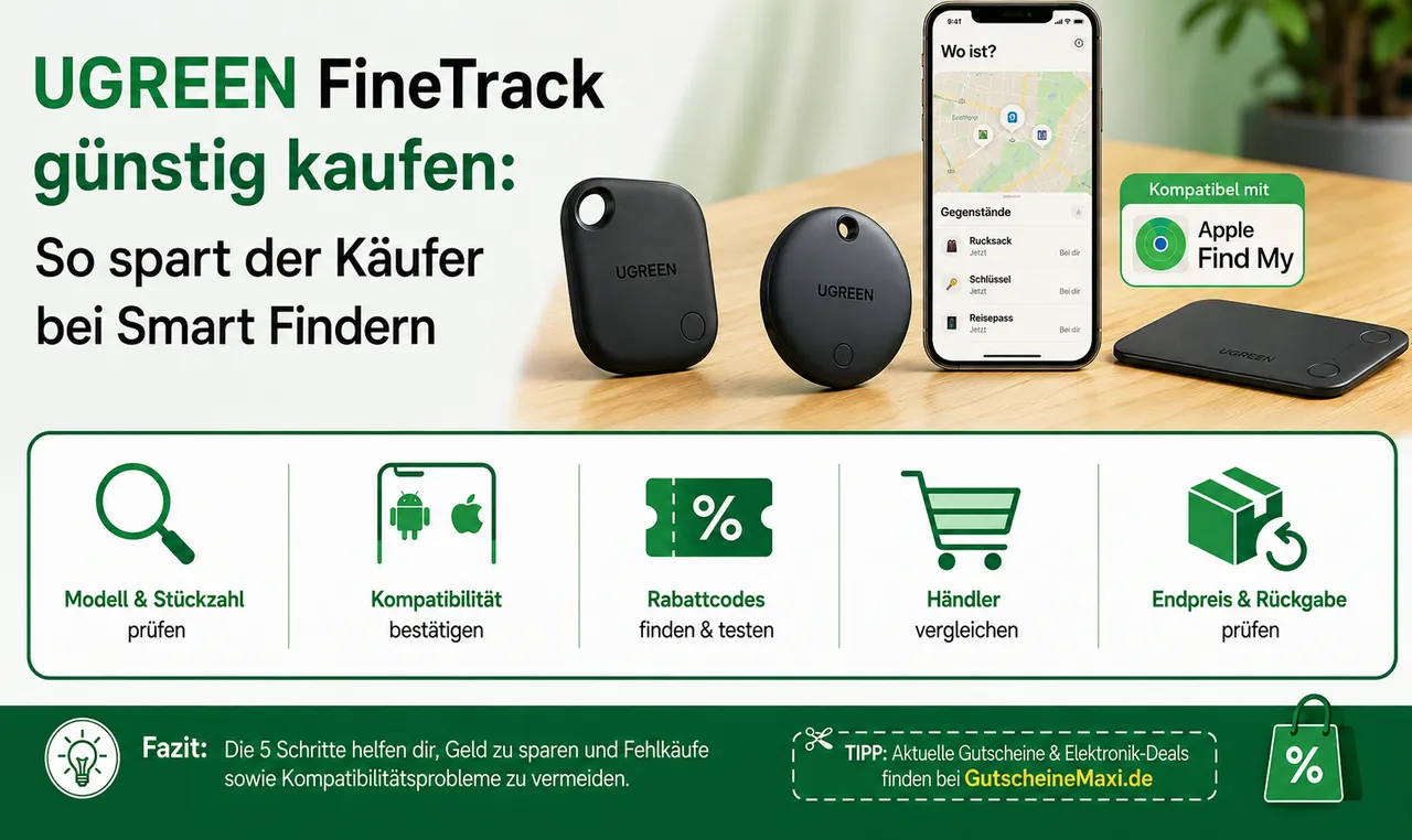 UGREEN FineTrack günstig kaufen: So spart der Käufer bei Smart Findern