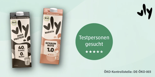 dm sucht 250 Genießer für vly Bio Barista und High Protein